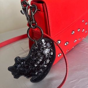 Black cat key holder-bag charm